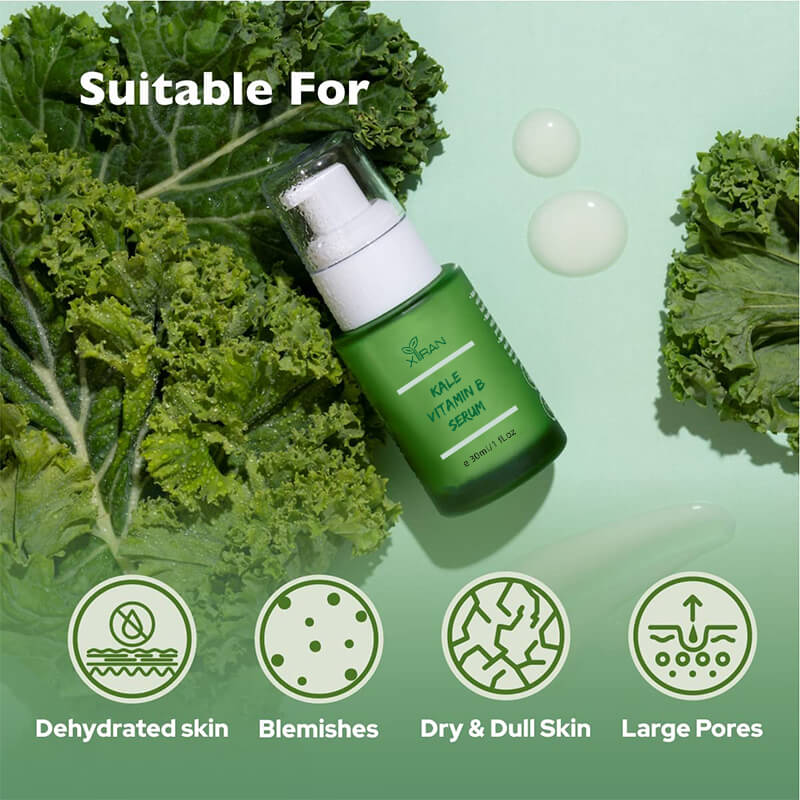 With Hyaluronic Acid & Kale